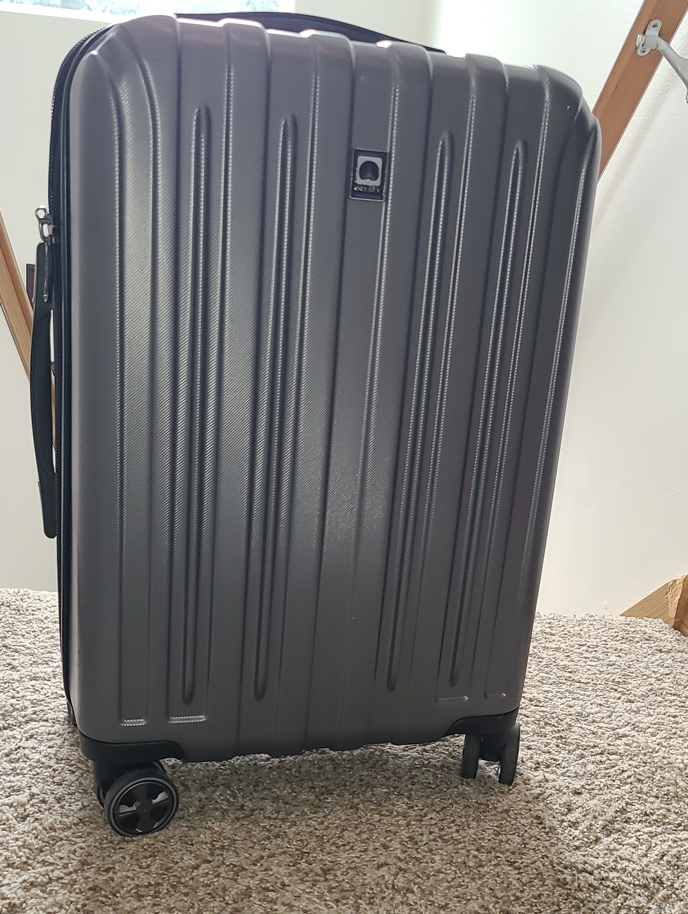 Delsey Hardside Spinner Luggage - Charcoal Black